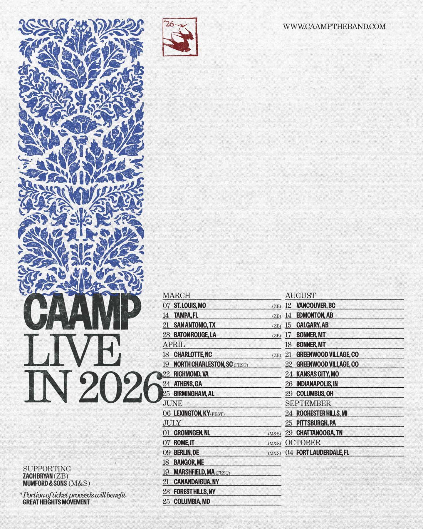 CAAMP Tour Poster 2026